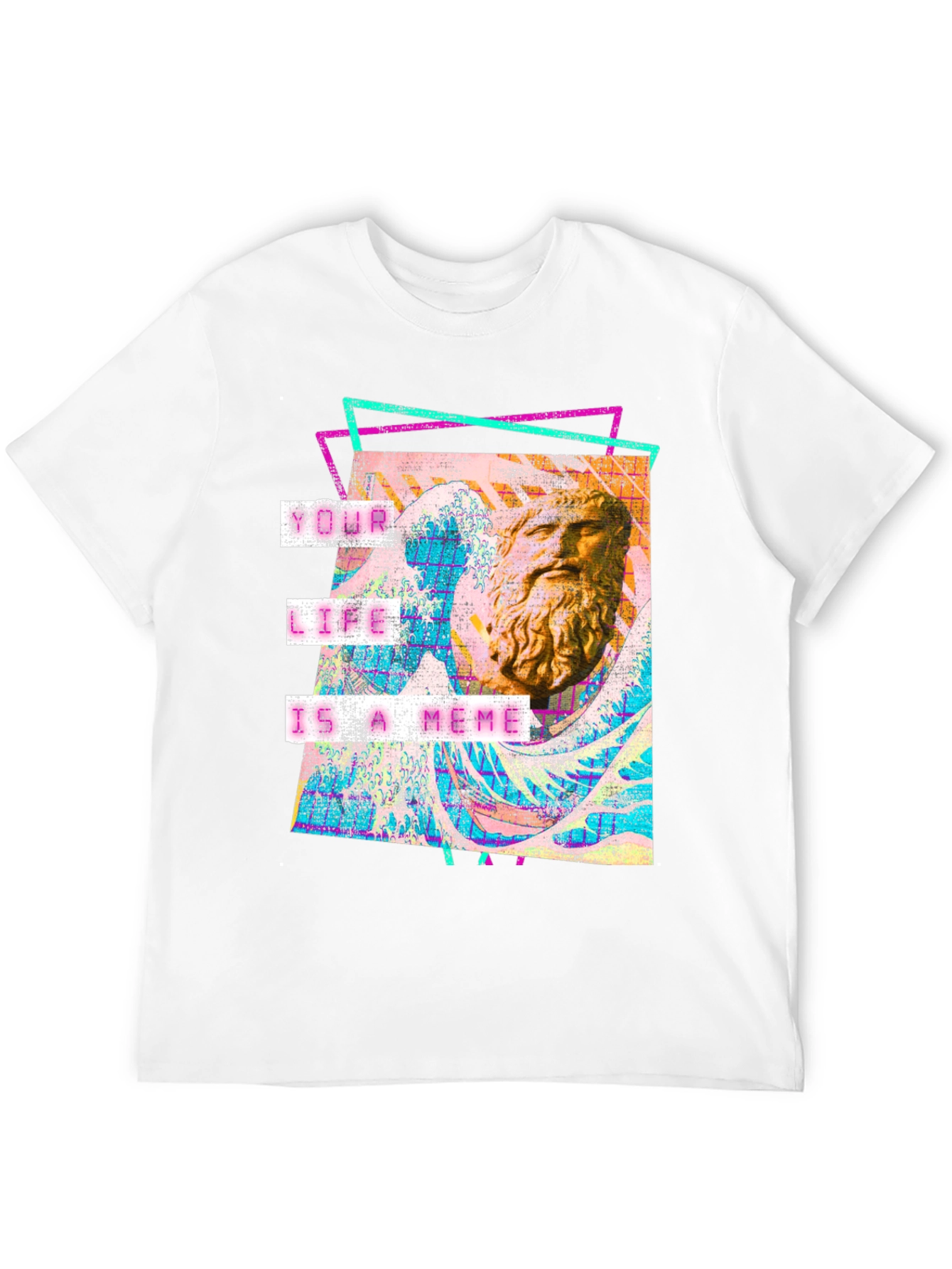 Your Life Is A Meme Black Graphic Tee