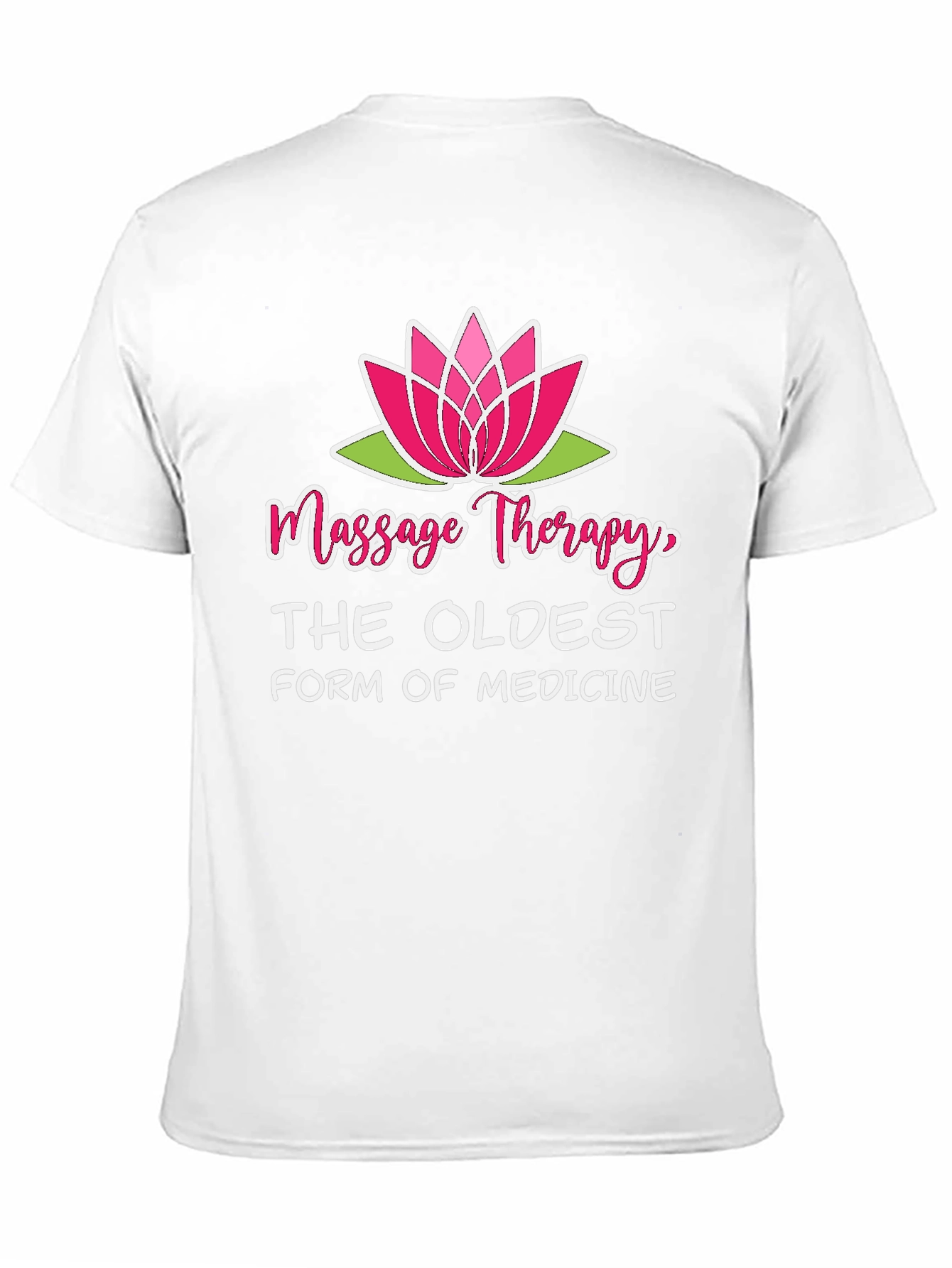 Massage Therapy T-Shirt Lotus Flower Design