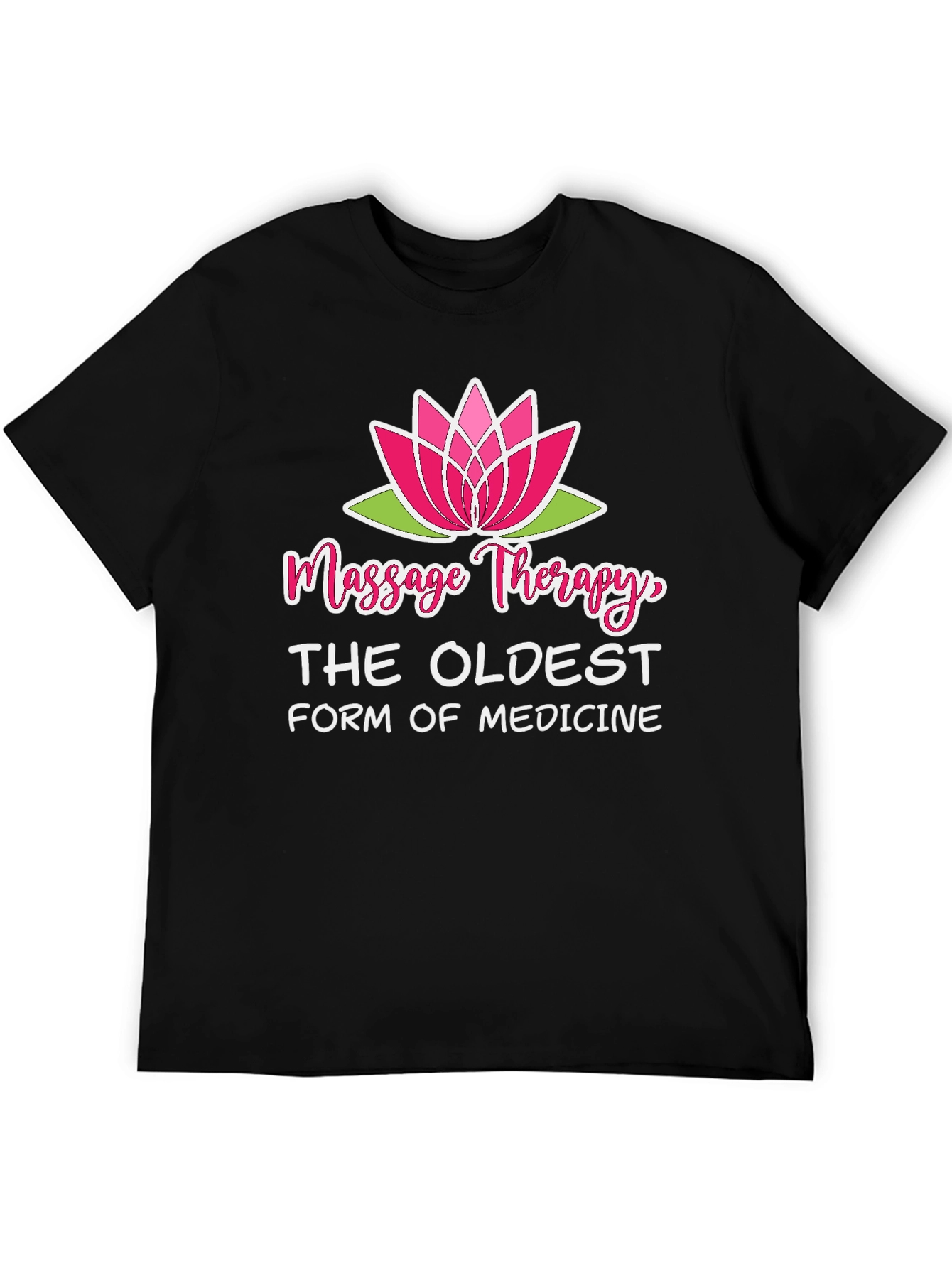 Massage Therapy T-Shirt Lotus Flower Design