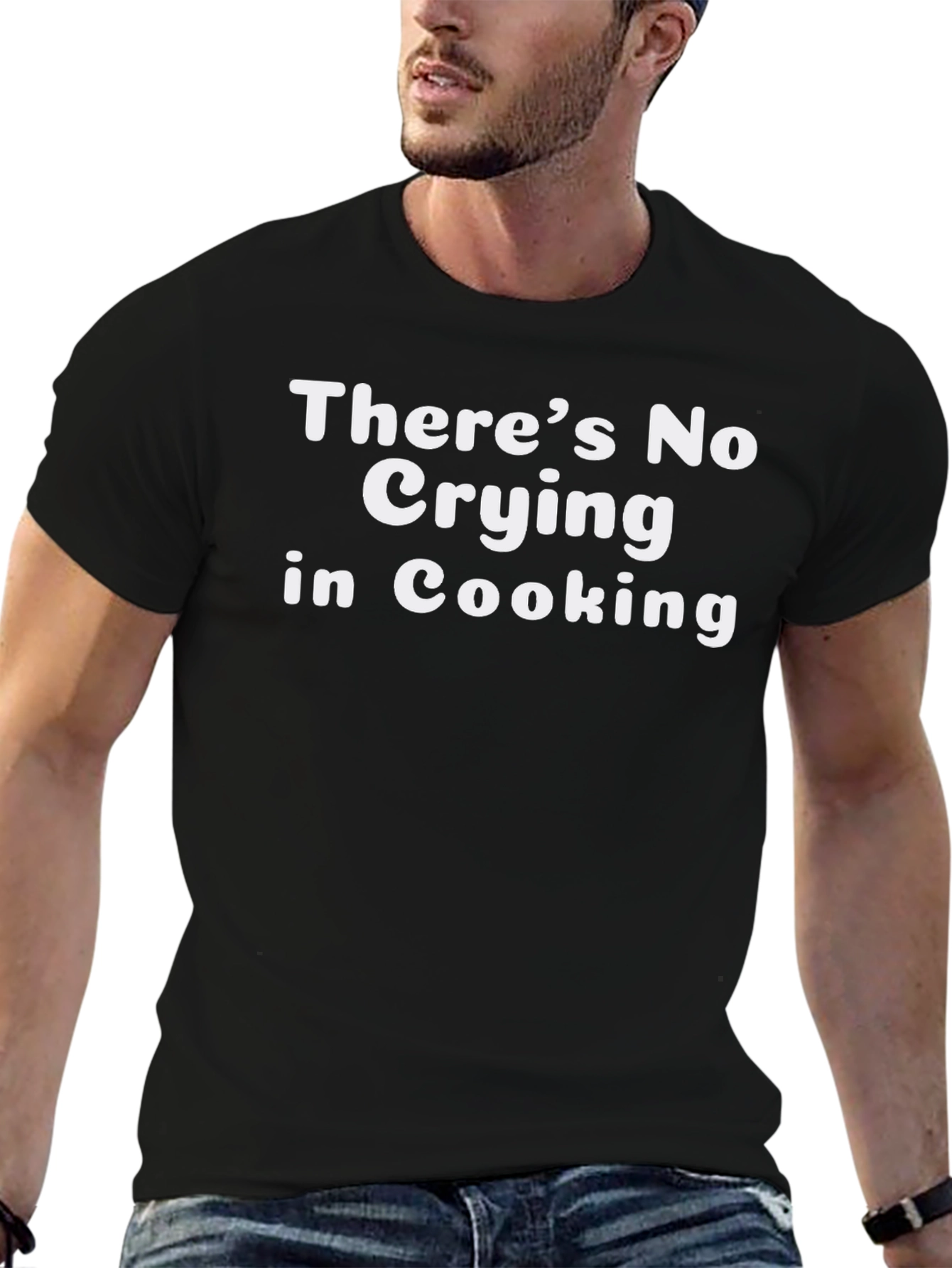 Funny Cooking T-Shirt - No Crying in Cooking Tee