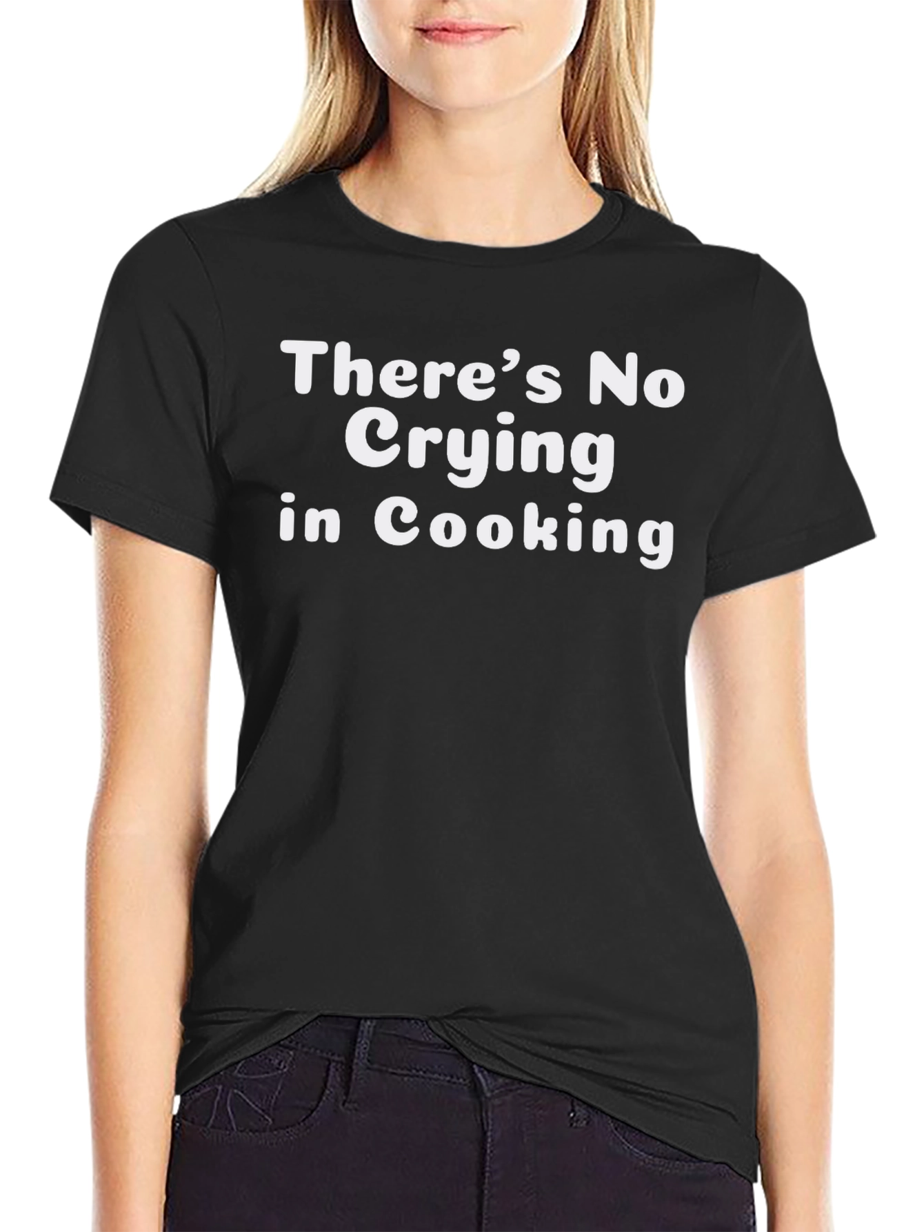 Funny Cooking T-Shirt - No Crying in Cooking Tee