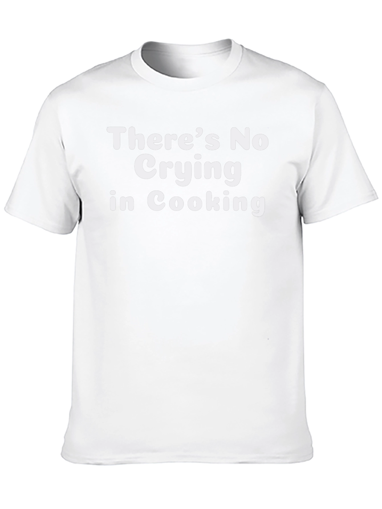 Funny Cooking T-Shirt - No Crying in Cooking Tee