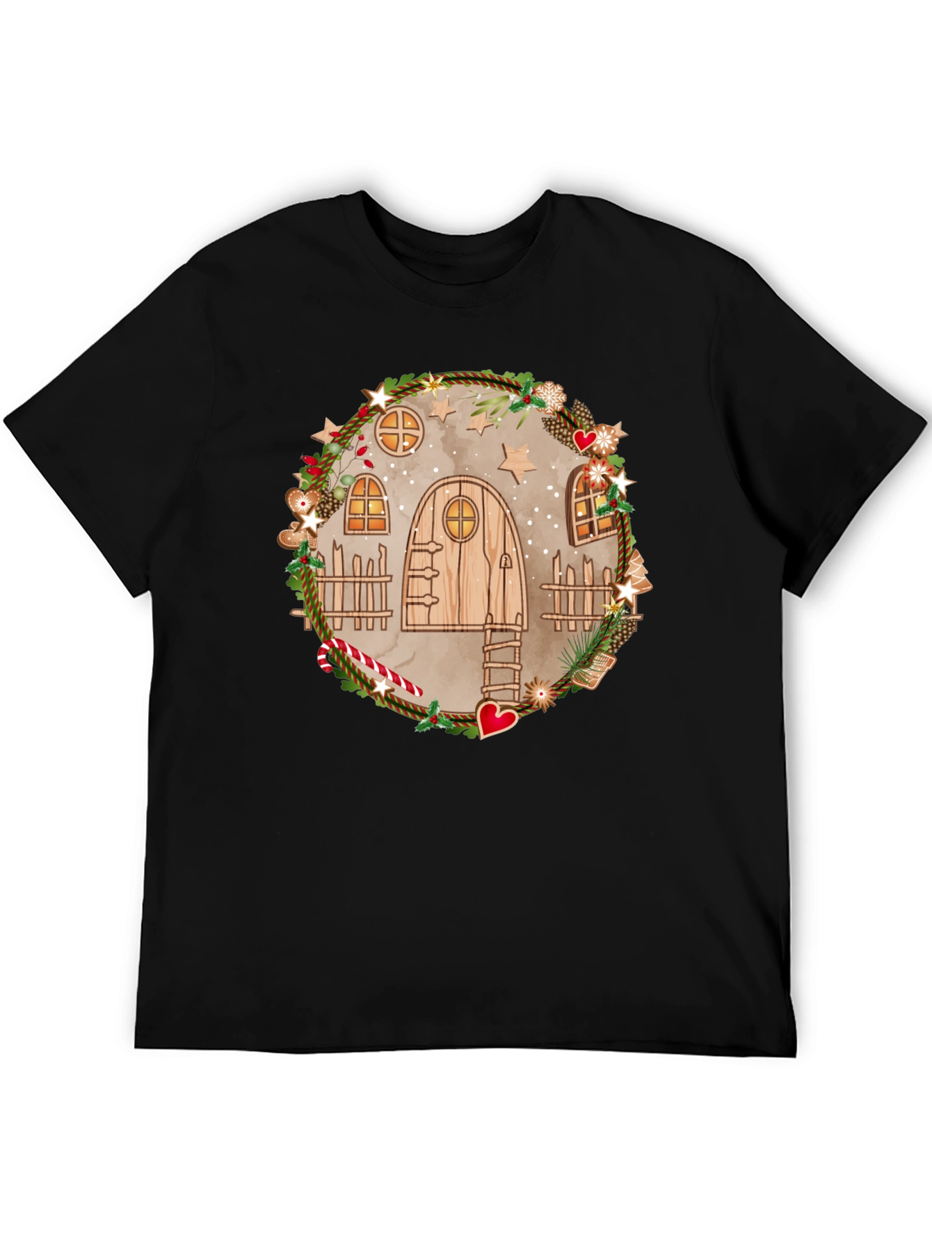 Whimsical Holiday House T-Shirt