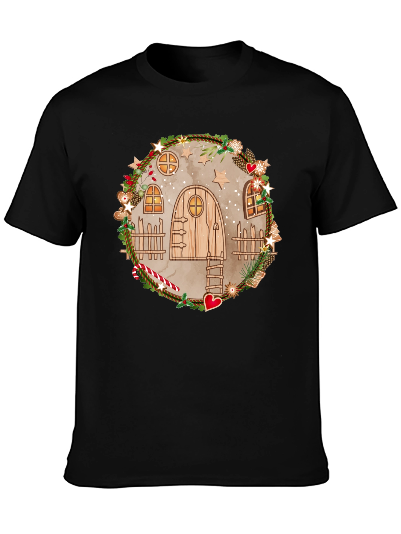 Whimsical Holiday House T-Shirt