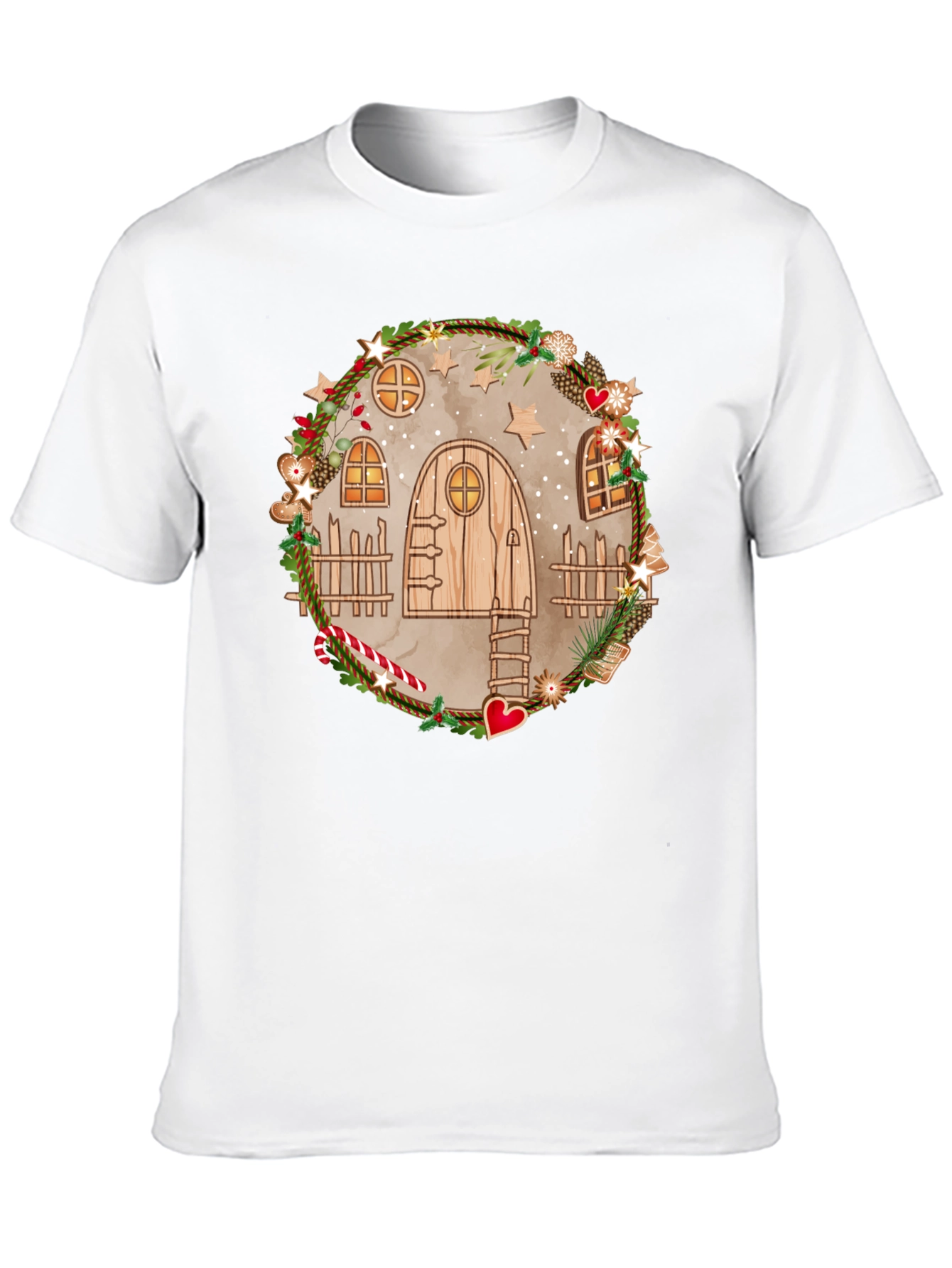 Whimsical Holiday House T-Shirt