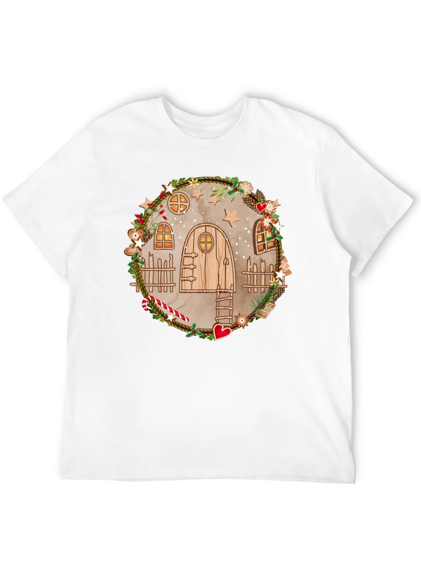 Whimsical Holiday House T-Shirt