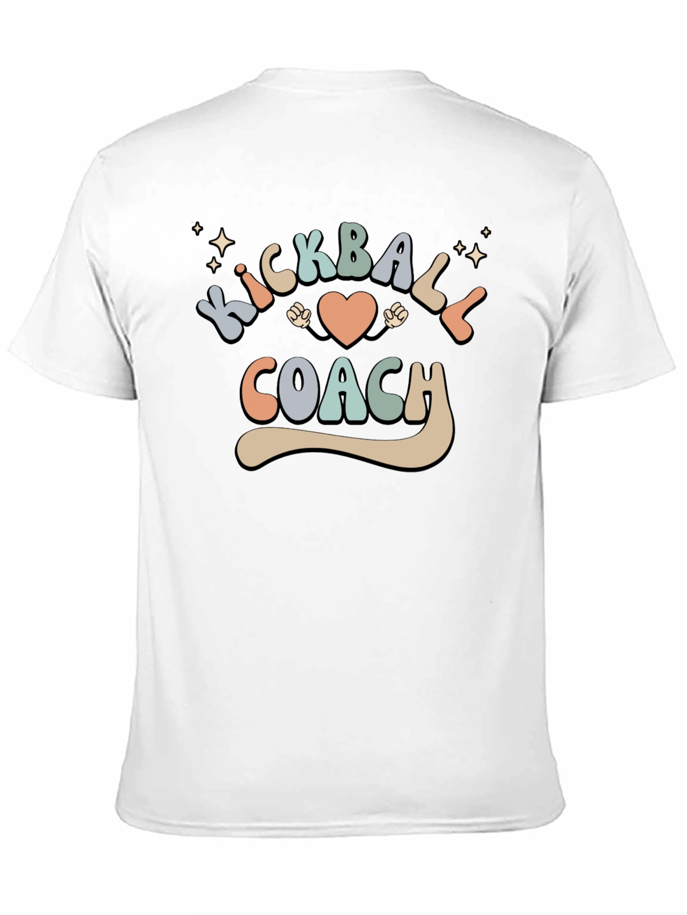 Kickball Coach Retro Style Black T-Shirt