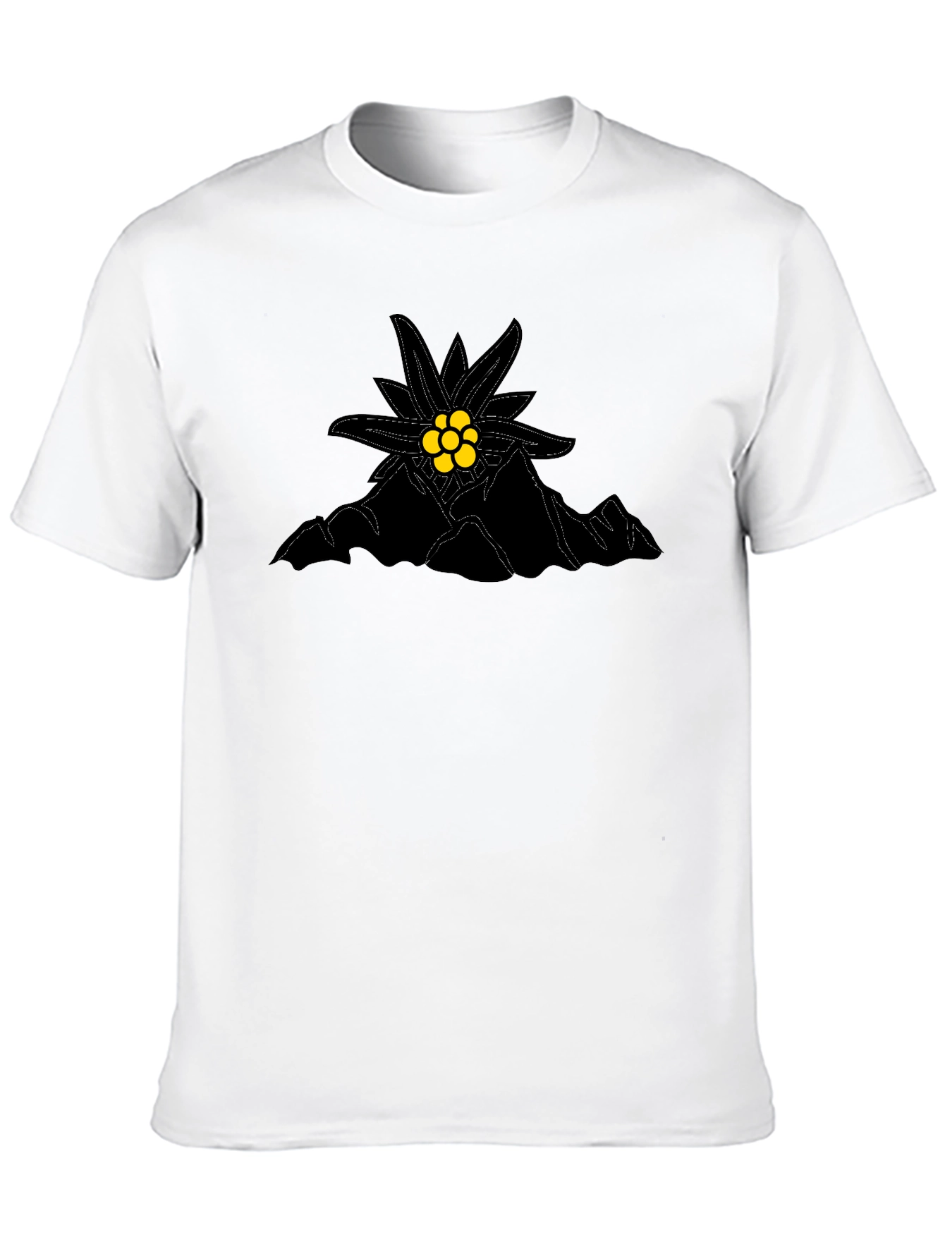 Edelweiss Mountain Black T-Shirt