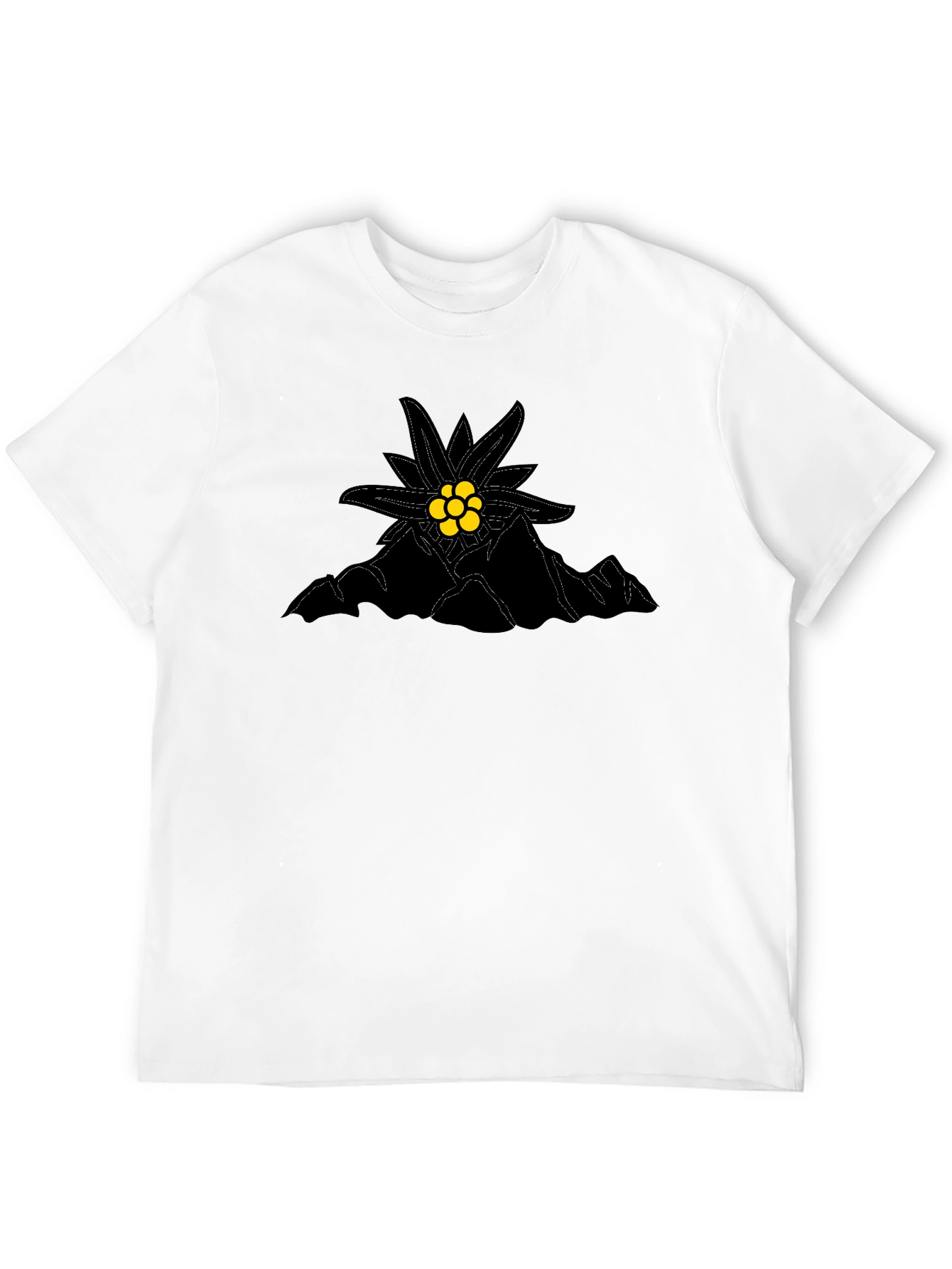 Edelweiss Mountain Black T-Shirt