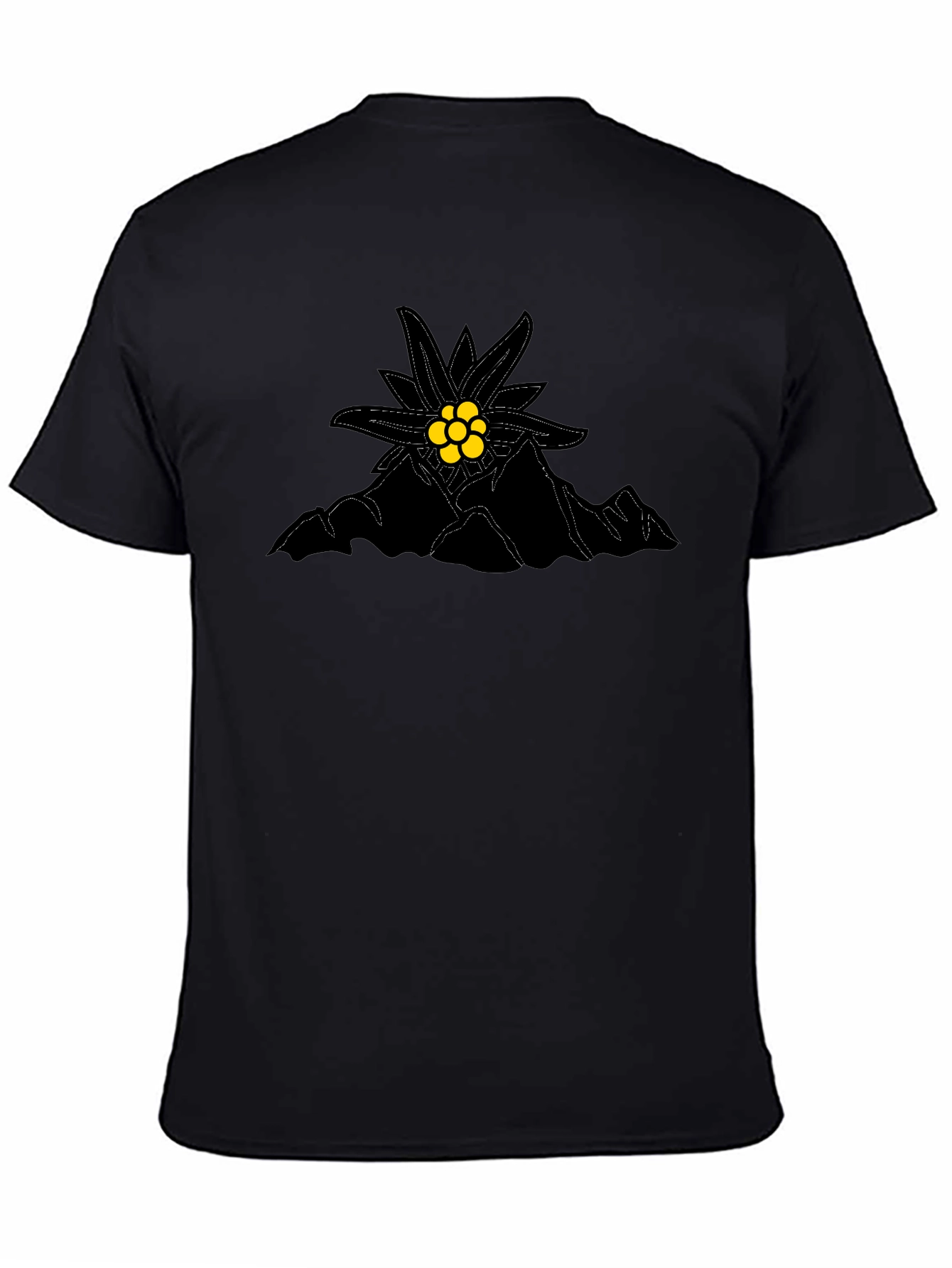 Edelweiss Mountain Black T-Shirt
