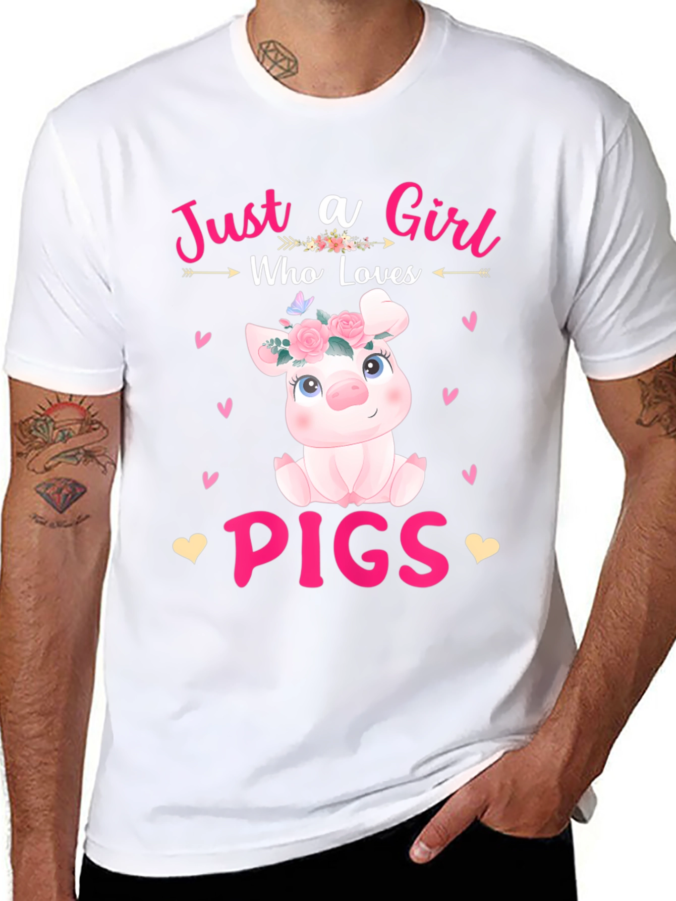 Just a Girl Who Loves Pigs T-Shirt