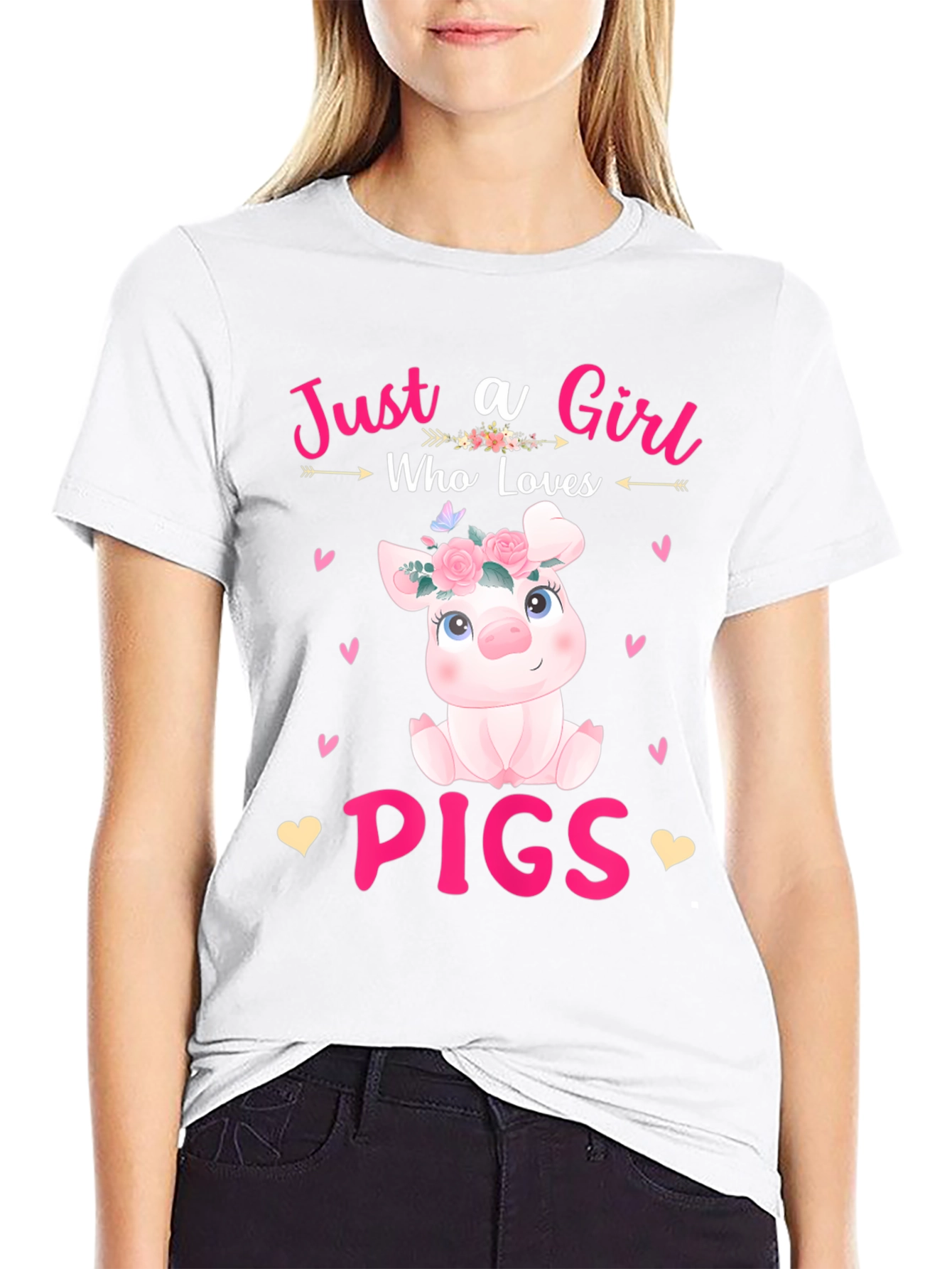 Just a Girl Who Loves Pigs T-Shirt