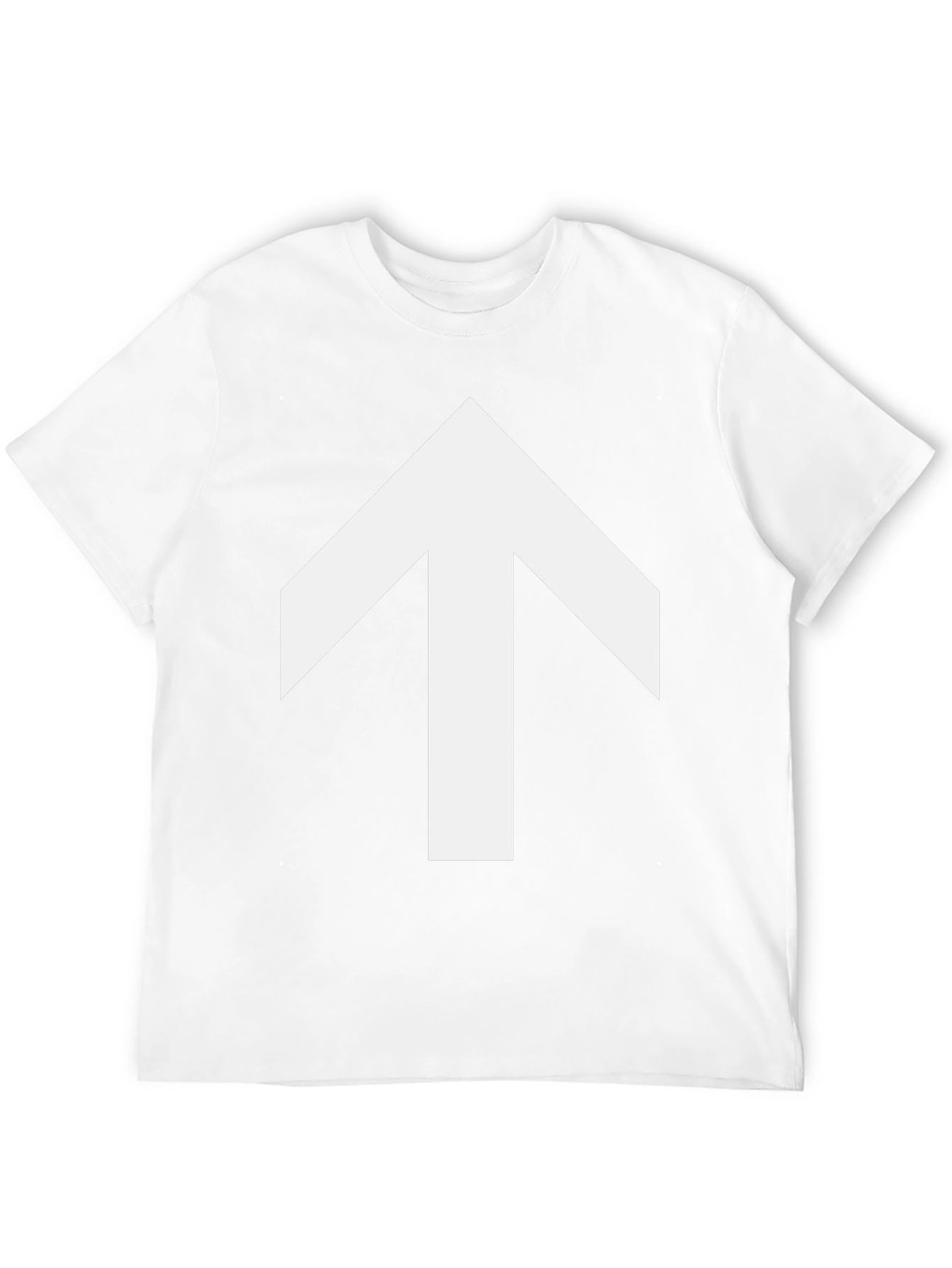 Upward Arrow Graphic Tee - Black Casual Shirt