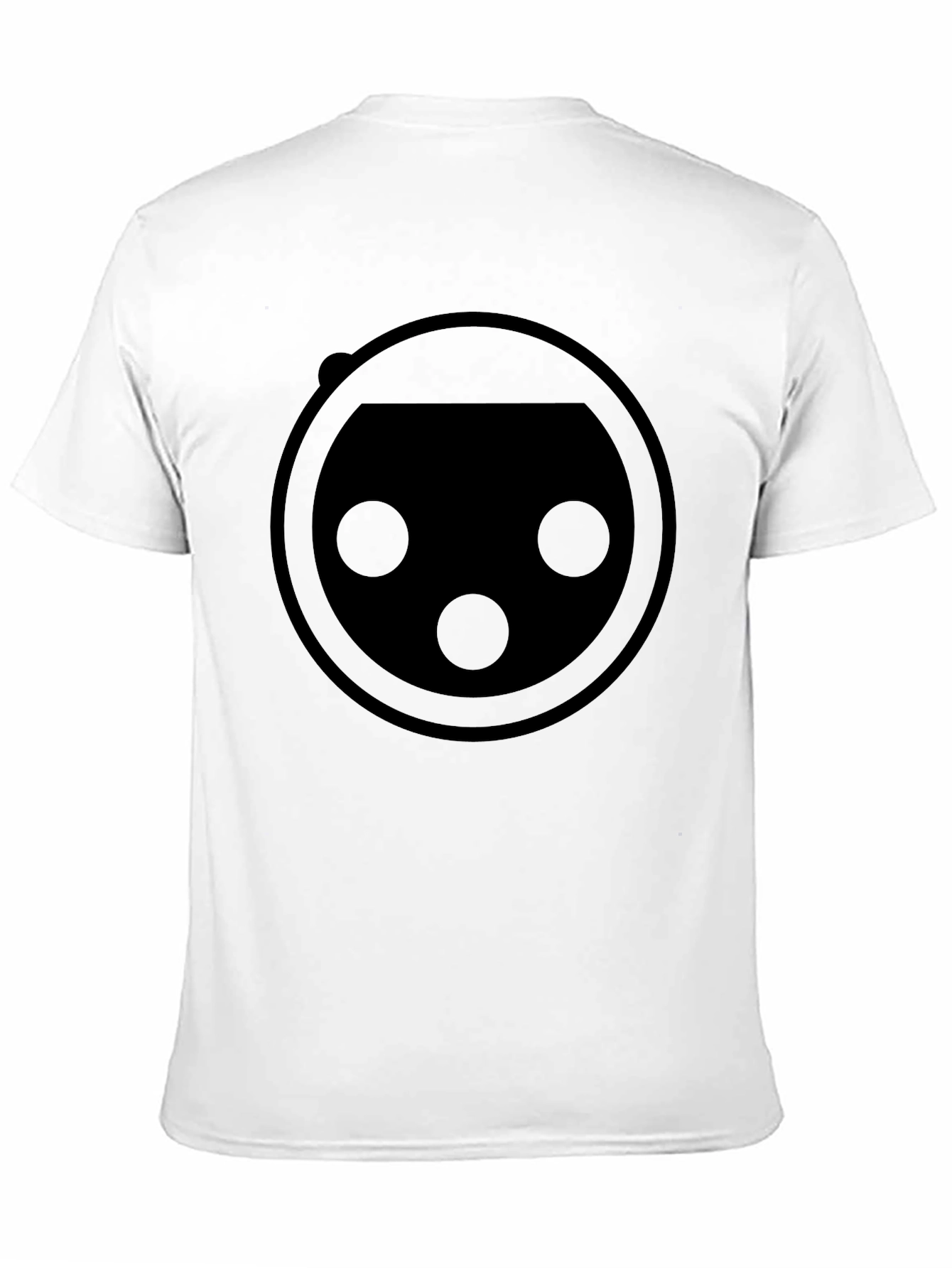 Minimalist Round Graphic Black T-Shirt
