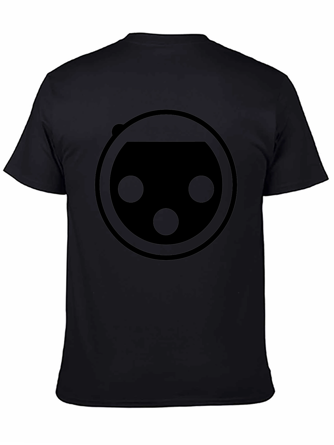 Minimalist Round Graphic Black T-Shirt