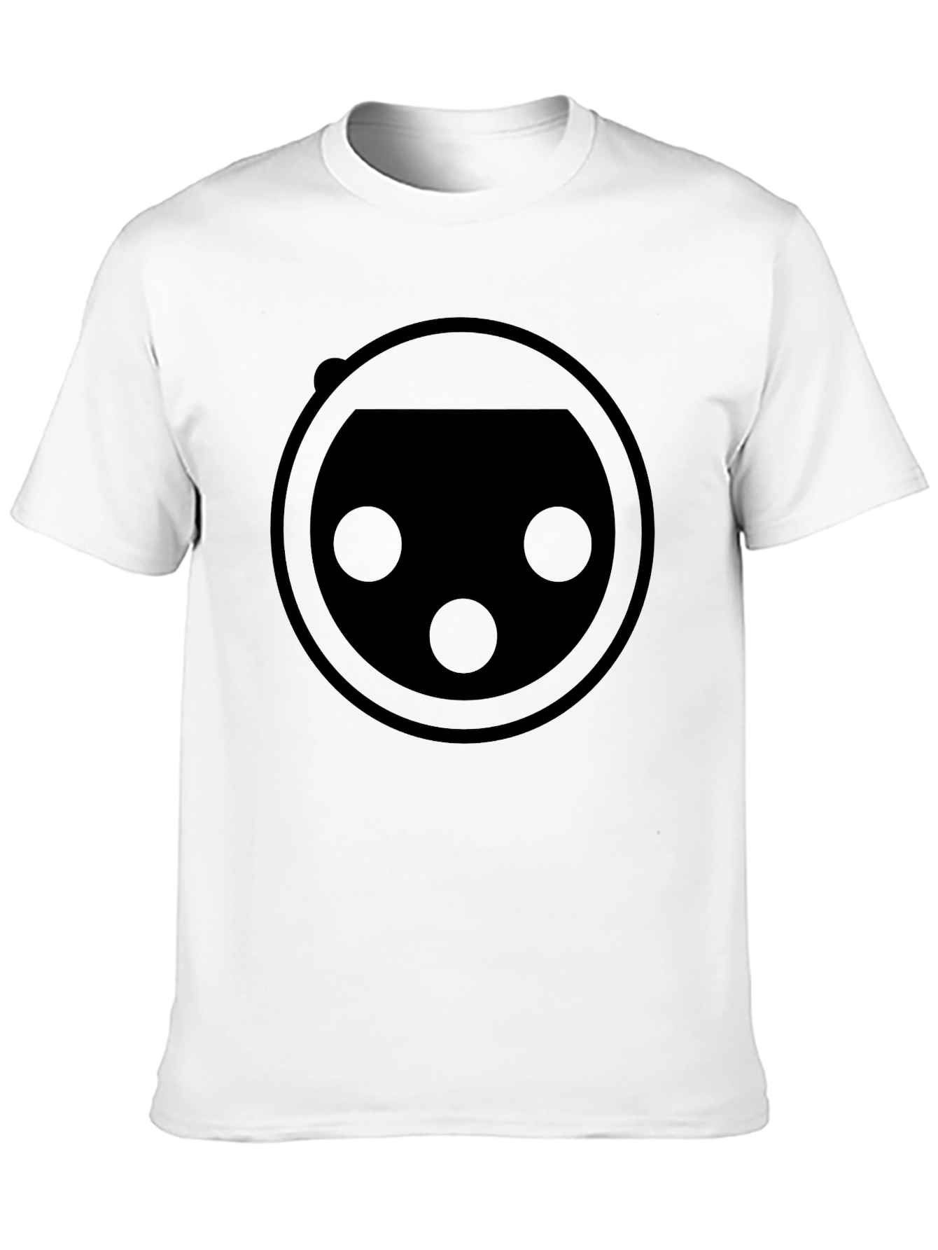 Minimalist Round Graphic Black T-Shirt