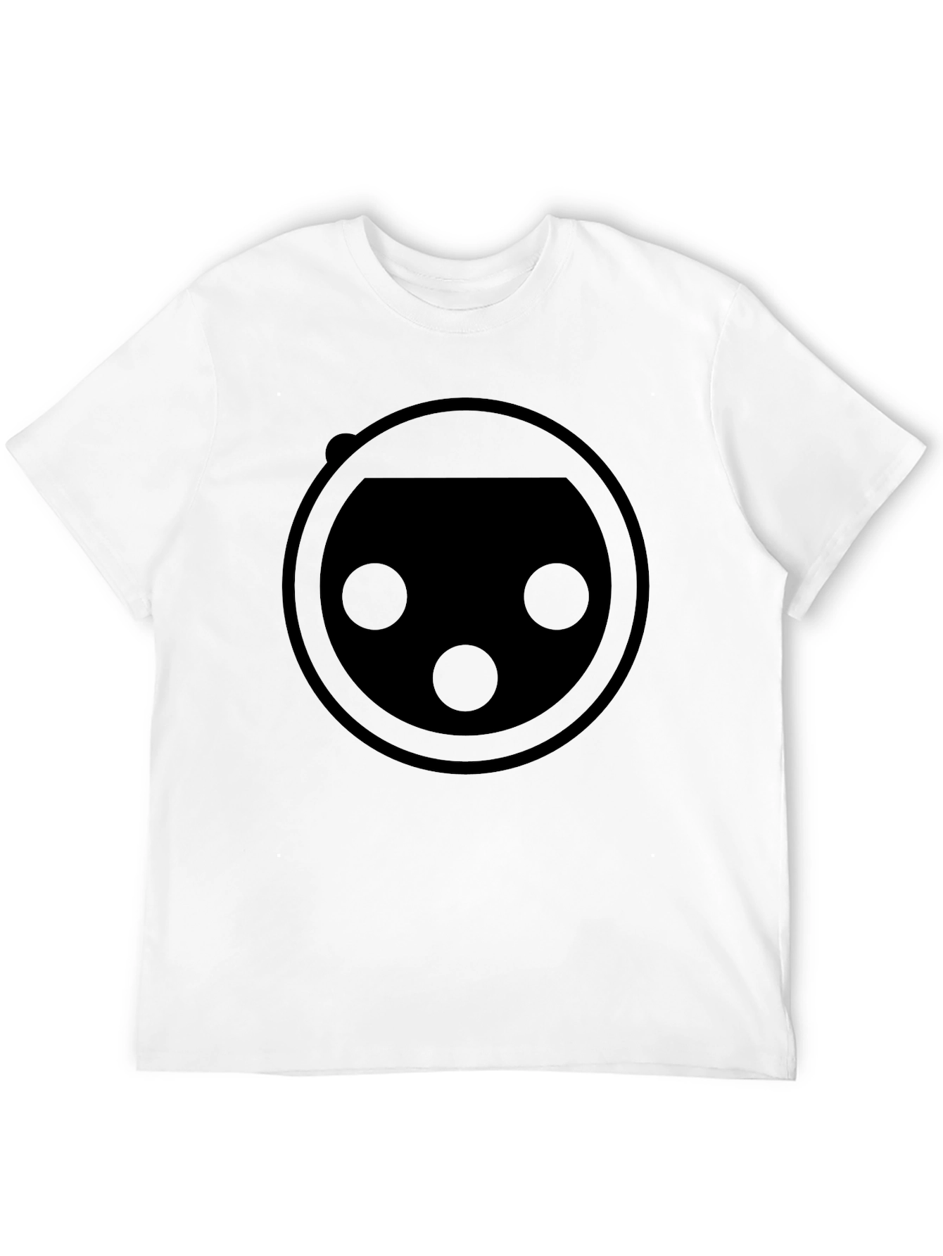 Minimalist Round Graphic Black T-Shirt