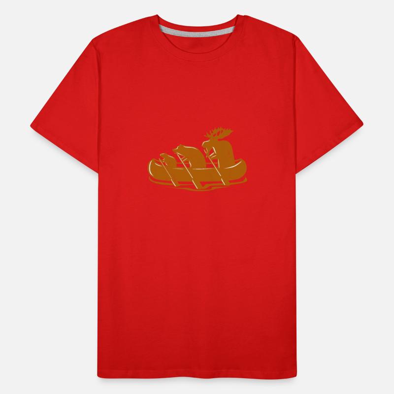 Canoe Beaver Bear Moose Canoeing Canada Gift Idea