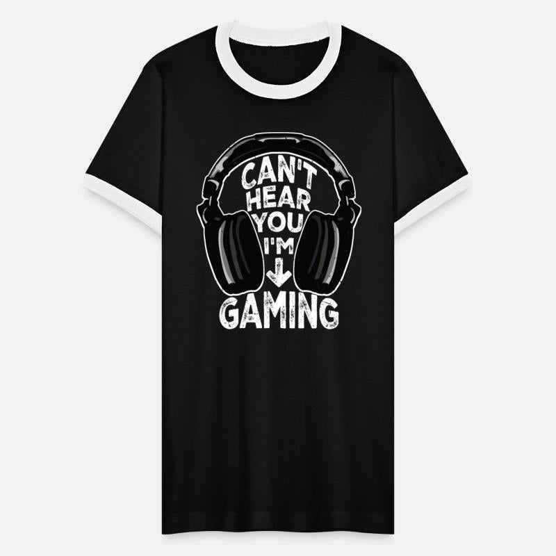 Can't Hear You I'm Gaming Funny Joke Headset Gamer
