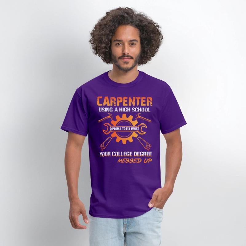 Carpenter Using A High School Diploma To Fix What