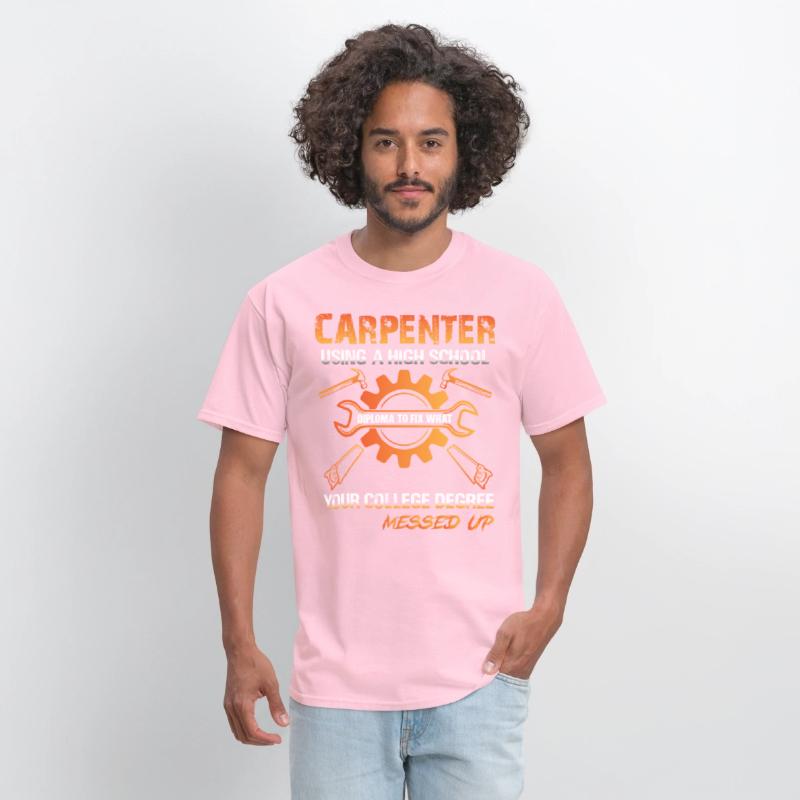 Carpenter Using A High School Diploma To Fix What