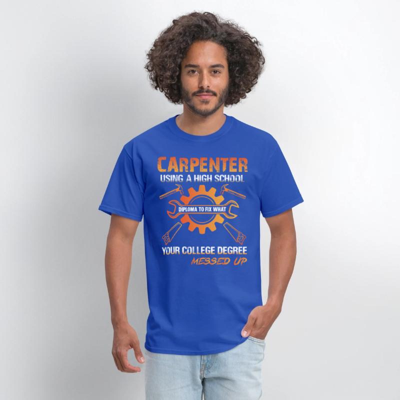 Carpenter Using A High School Diploma To Fix What