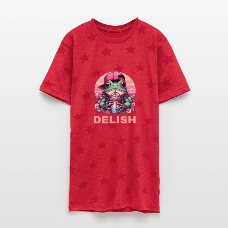 Cartoon Hip-hop Frog with Milkshake "Delish"