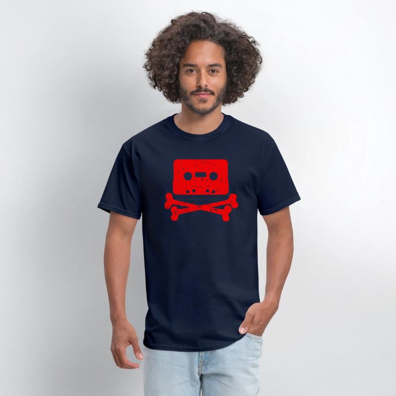 Cassette Tape Cross Bones