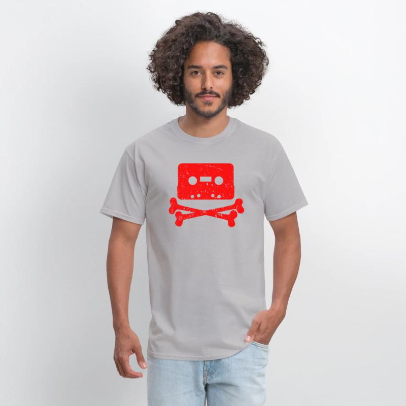 Cassette Tape Cross Bones