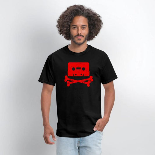 Cassette Tape Cross Bones