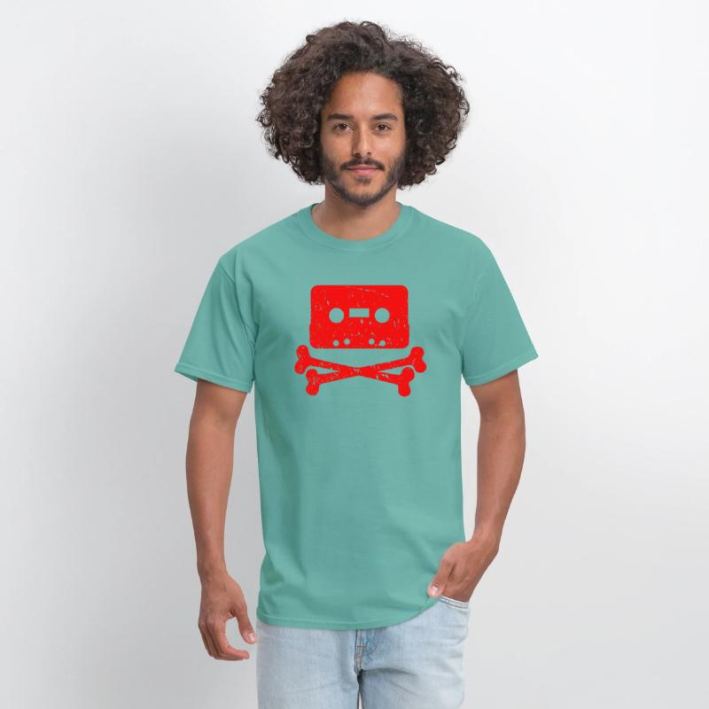 Cassette Tape Cross Bones