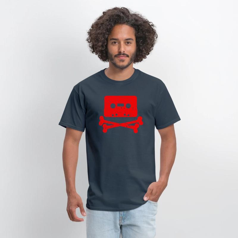 Cassette Tape Cross Bones