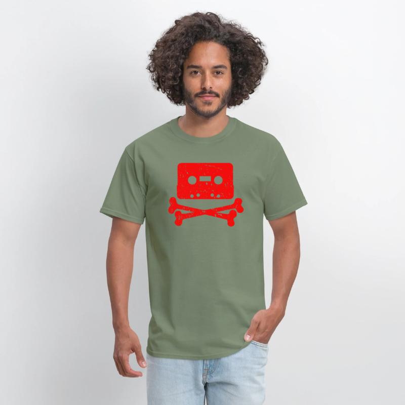Cassette Tape Cross Bones