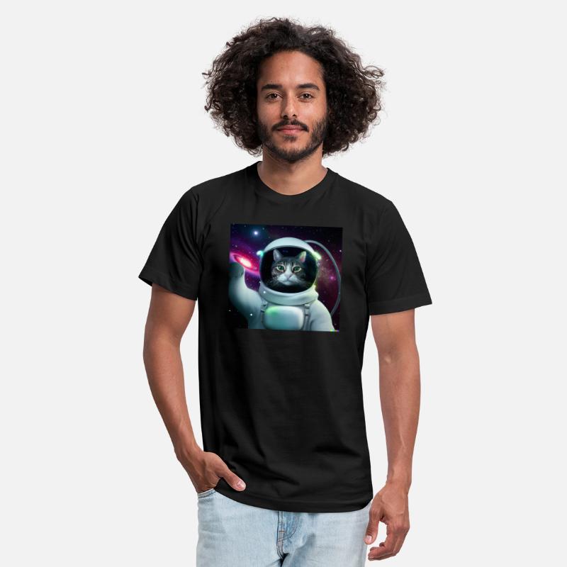 Cat Astronaut in Space Milky Way Cute Space Art