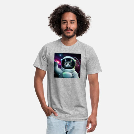 Cat Astronaut in Space Milky Way Cute Space Art