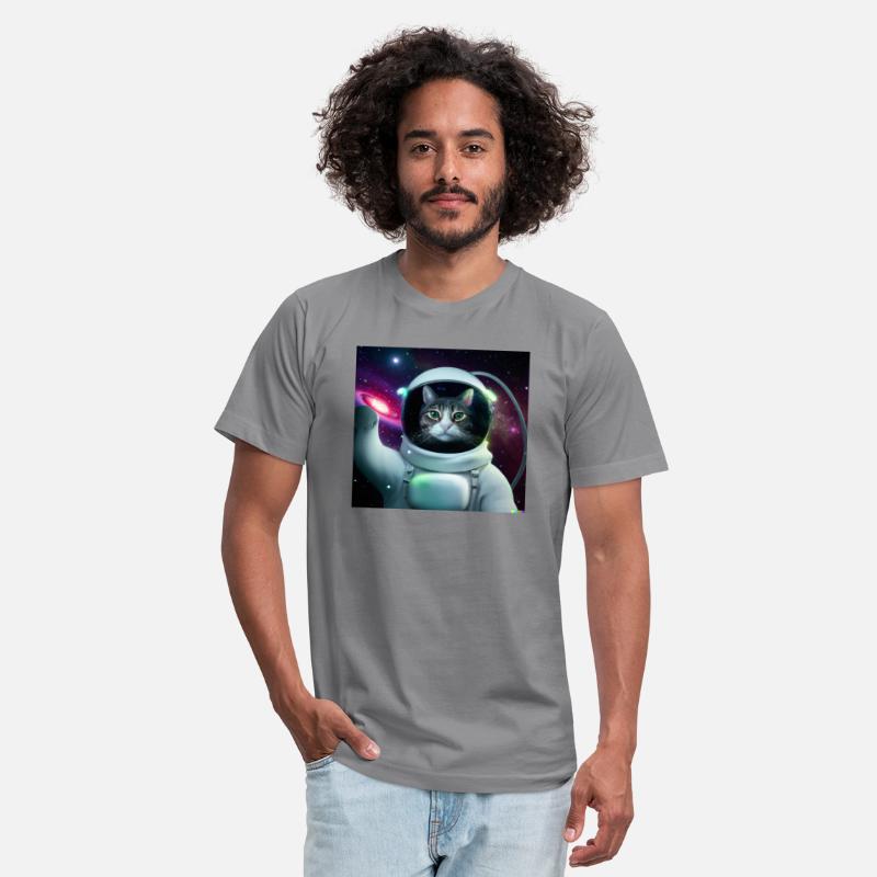 Cat Astronaut in Space Milky Way Cute Space Art