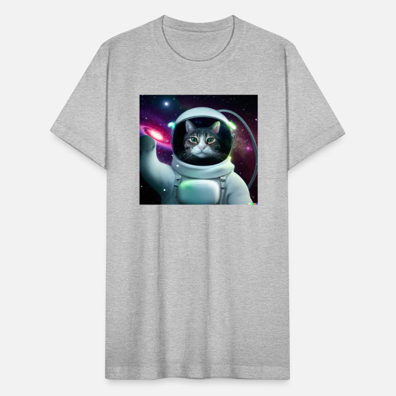 Cat Astronaut in Space Milky Way Cute Space Art