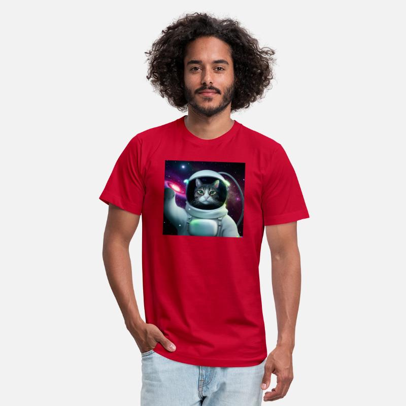 Cat Astronaut in Space Milky Way Cute Space Art