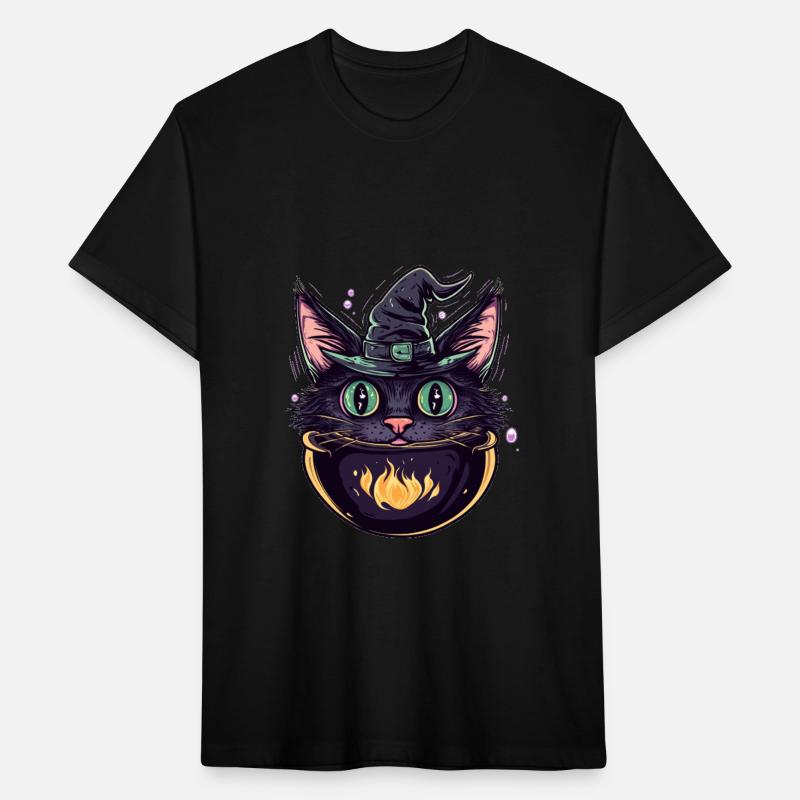 Cat Boiler Cat Witch Halloween