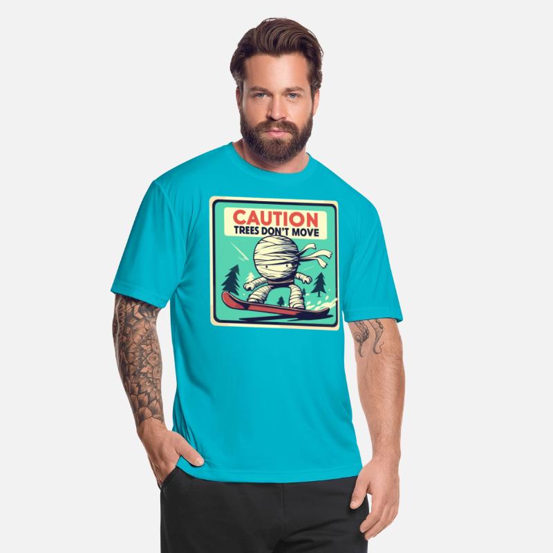 Caution trees don't move retro mummy