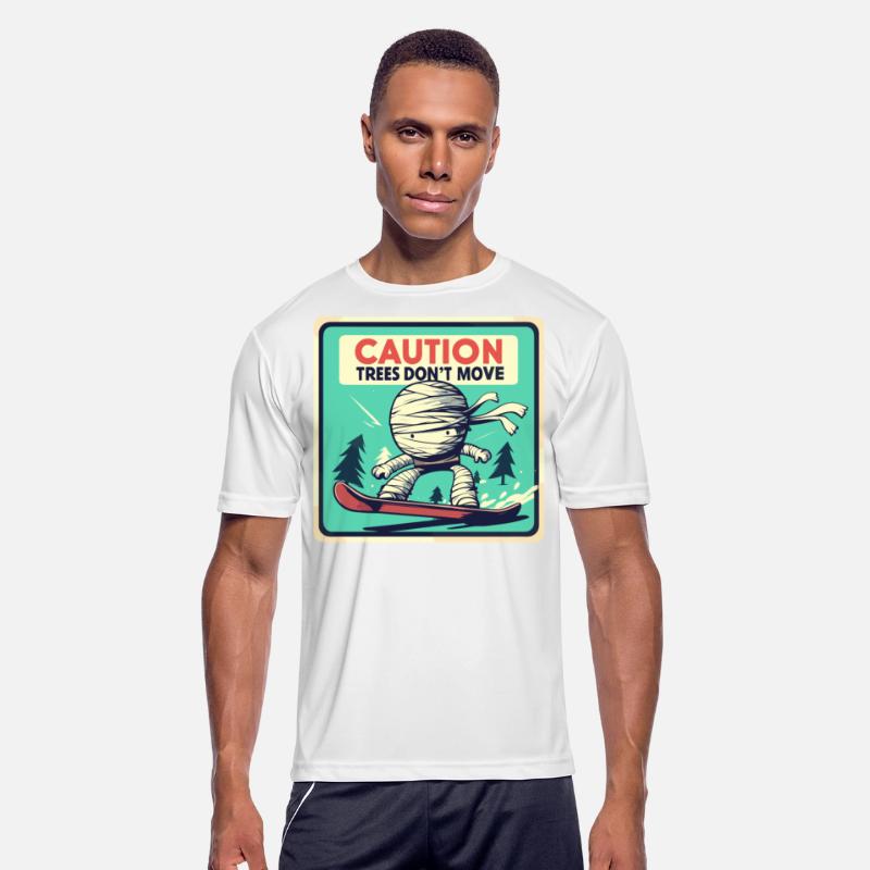Caution trees don't move retro mummy