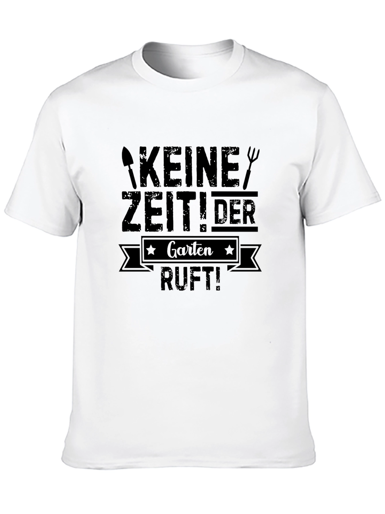 Garten Ruft! Mens Black Graphic T-Shirt
