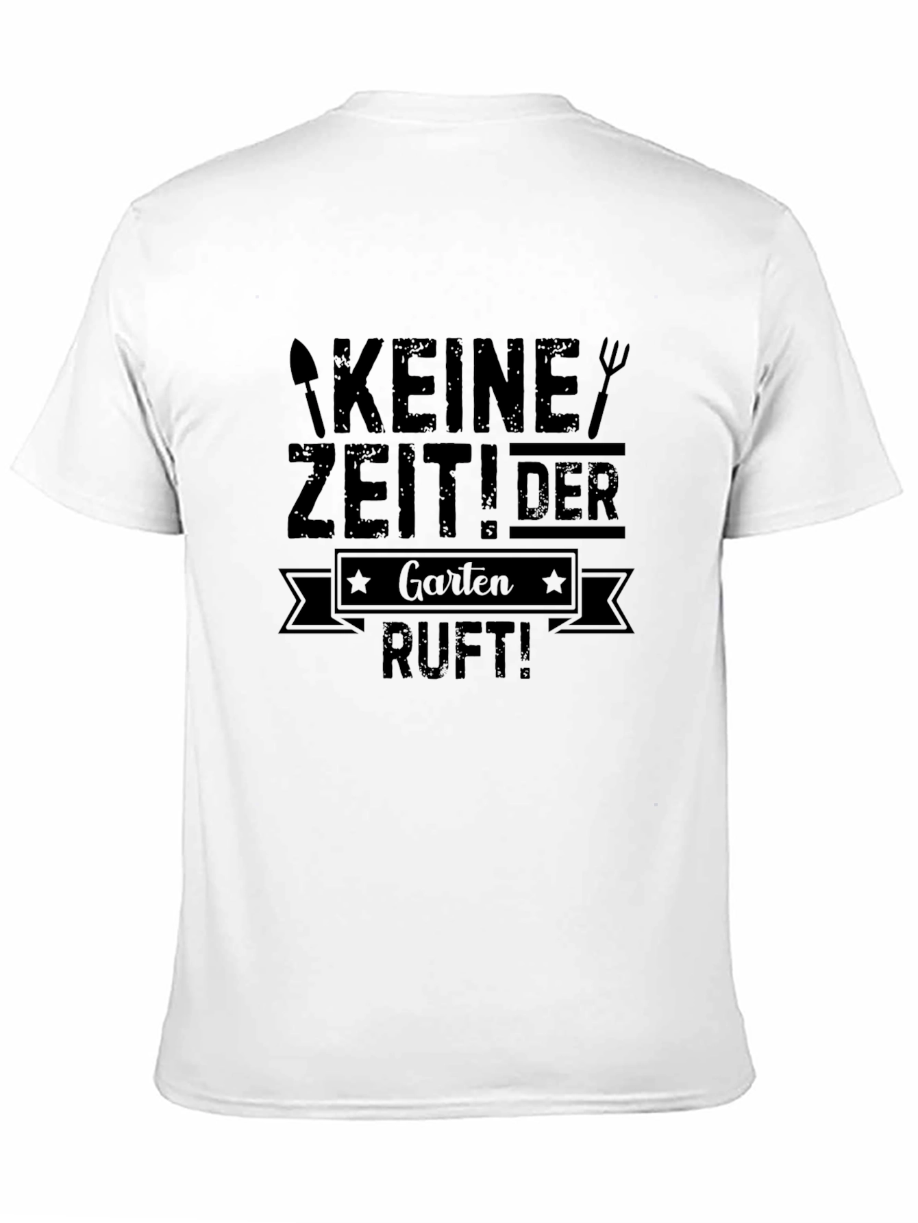 Garten Ruft! Mens Black Graphic T-Shirt