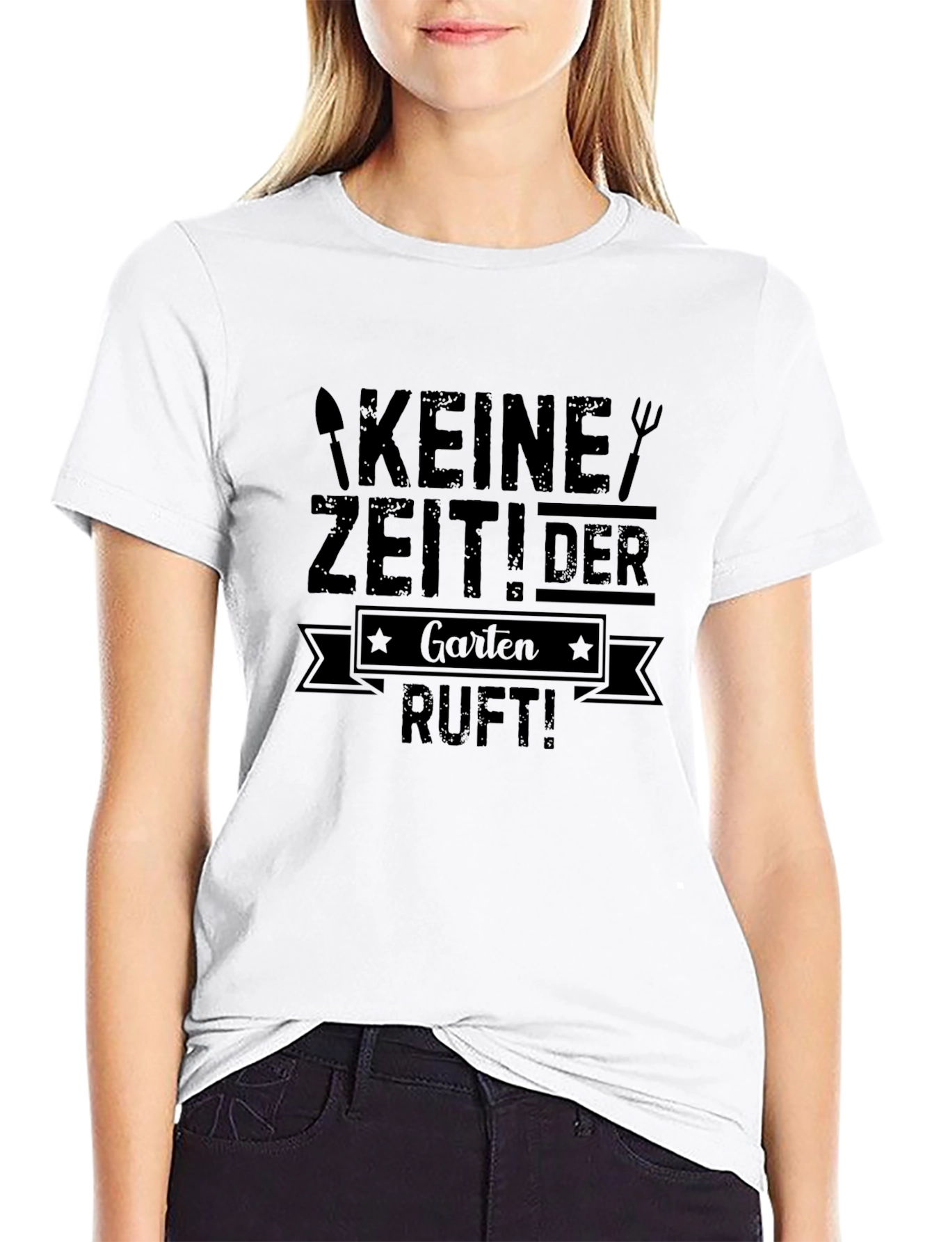 Garten Ruft! Mens Black Graphic T-Shirt