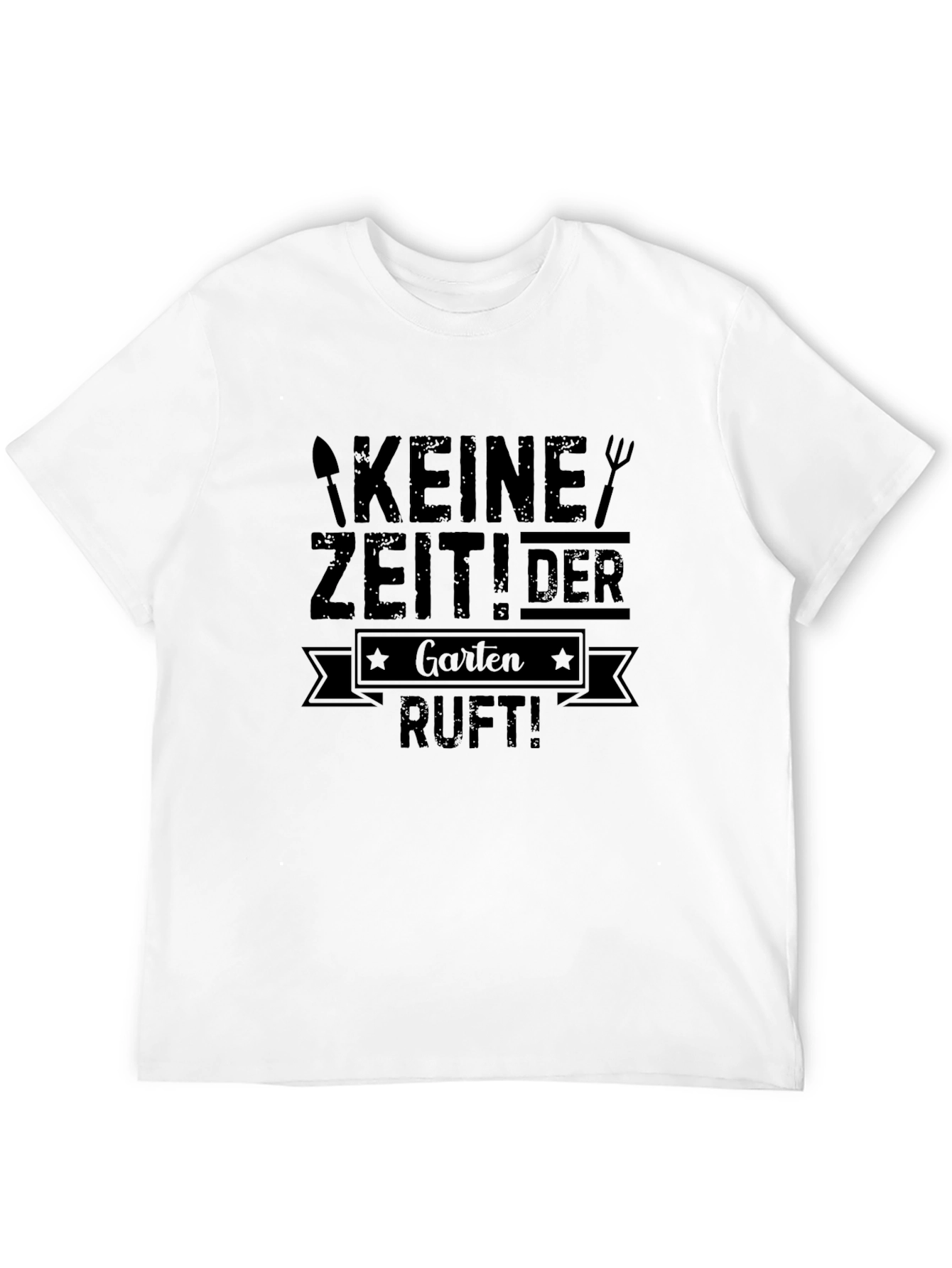 Garten Ruft! Mens Black Graphic T-Shirt