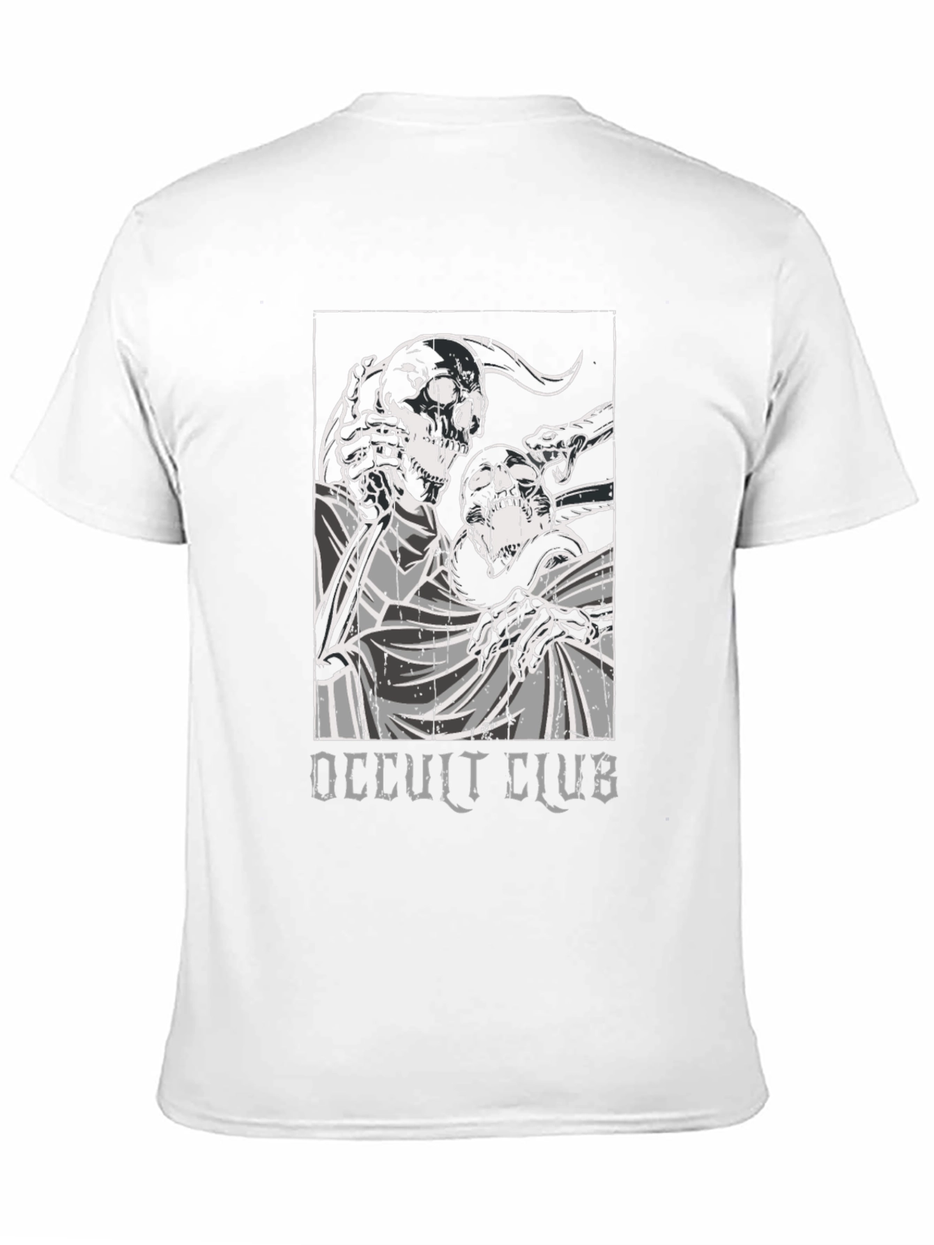 Occult Club Graphic Print Black T-Shirt