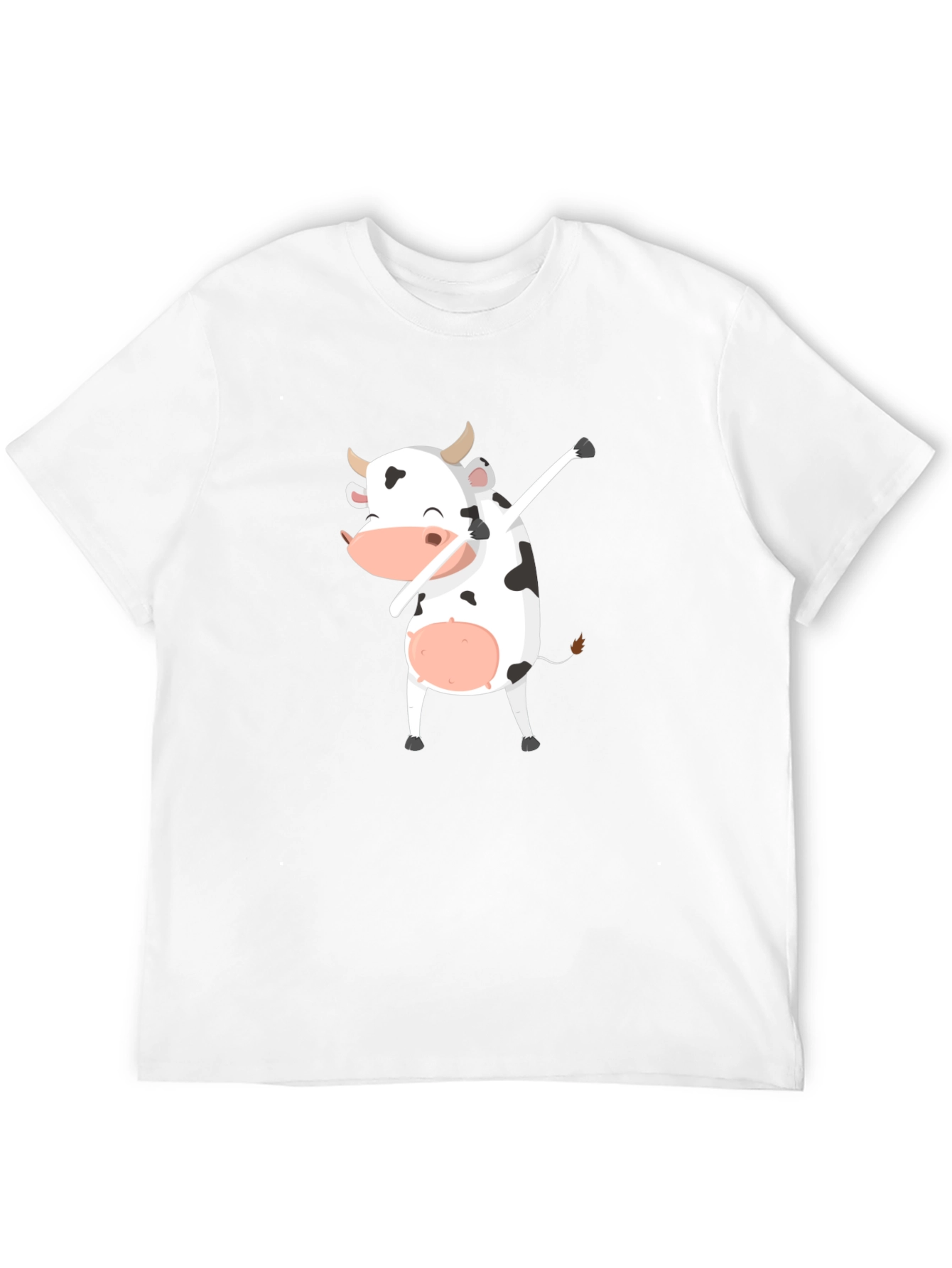 Dabbing Cow Graphic Tee - Unisex Black T-Shirt