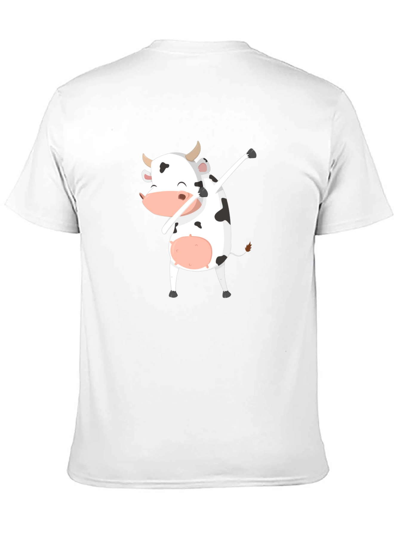 Dabbing Cow Graphic Tee - Unisex Black T-Shirt