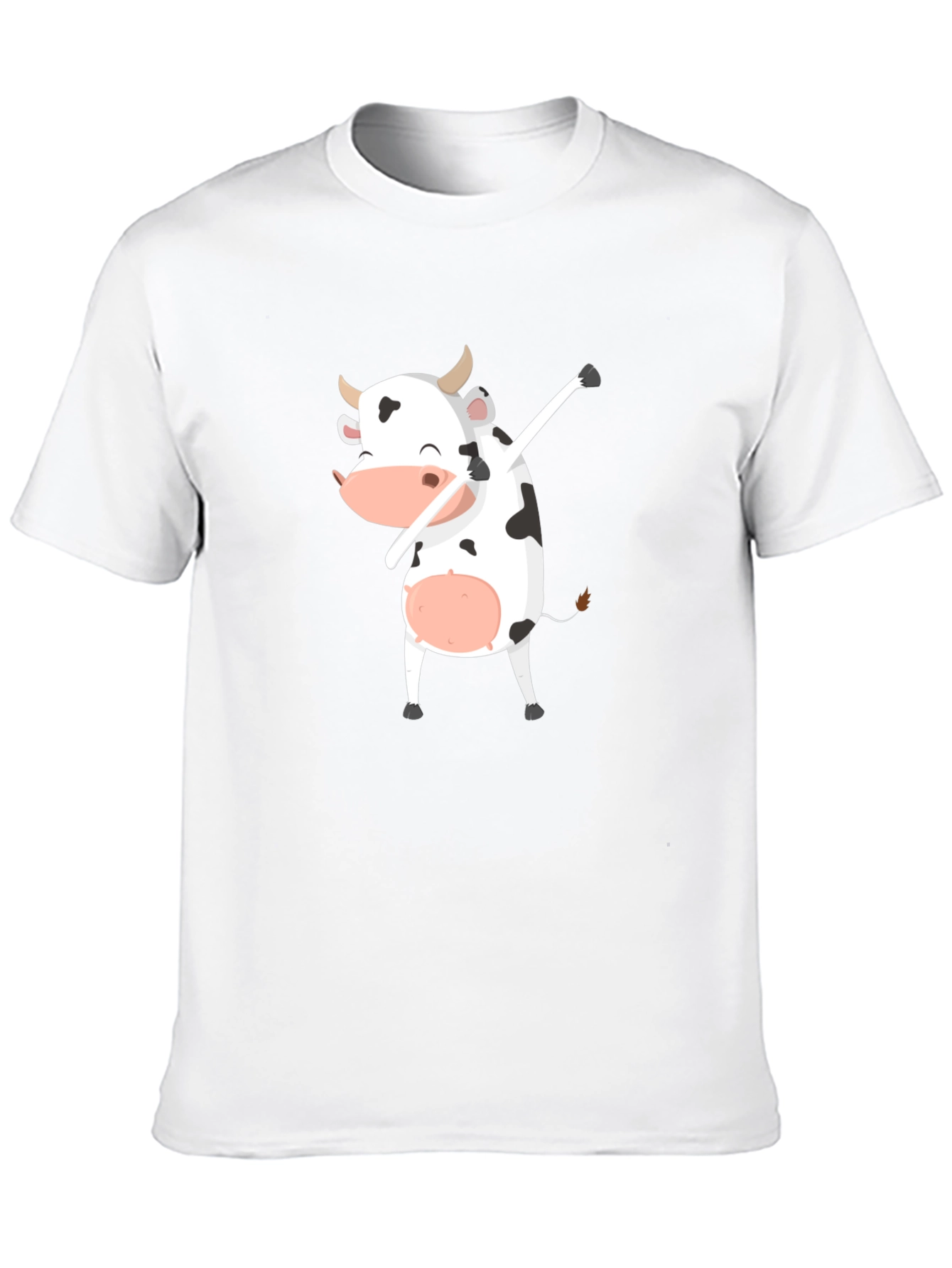 Dabbing Cow Graphic Tee - Unisex Black T-Shirt