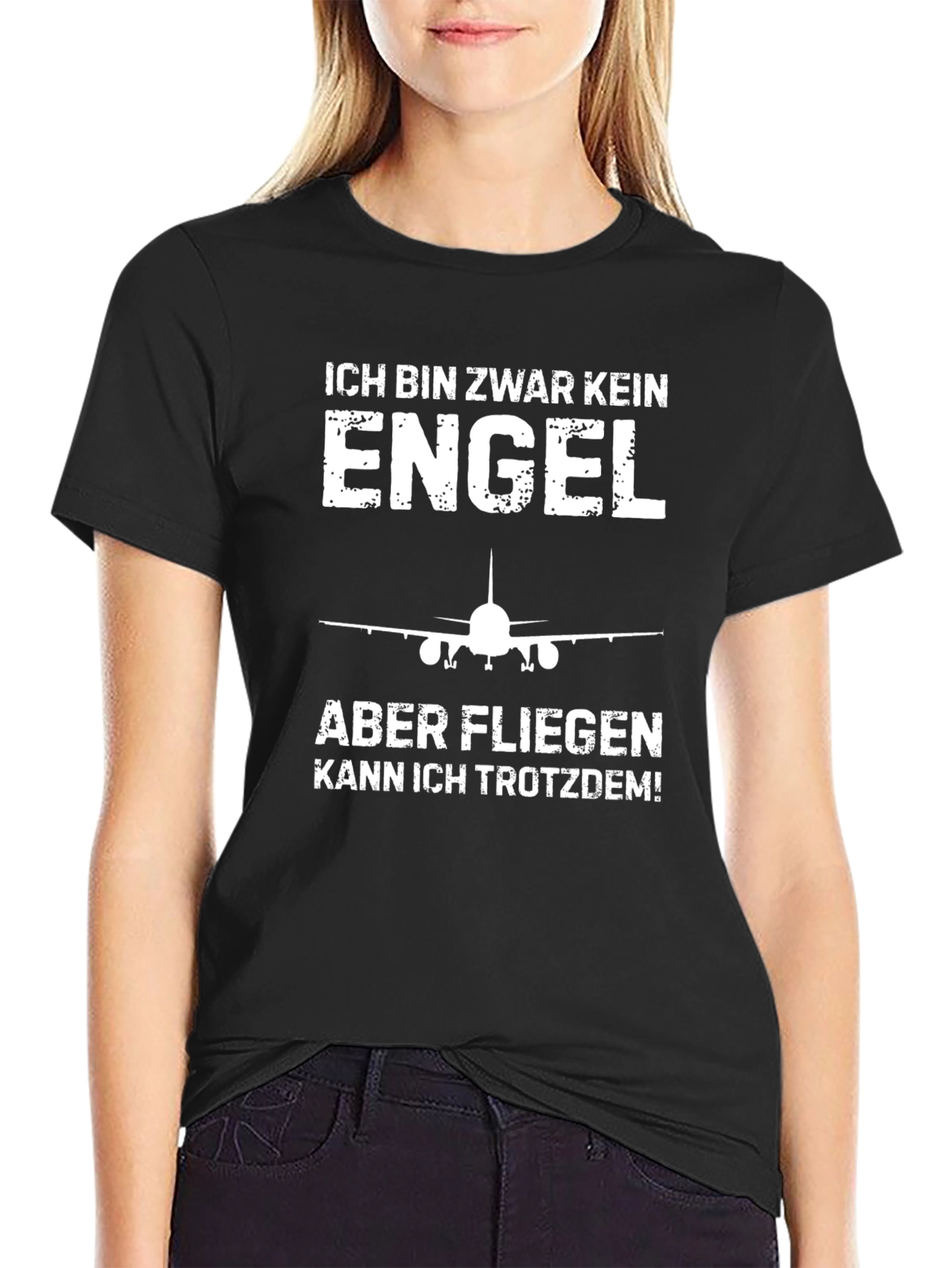 Pilot Humor T-Shirt - Im No Angel